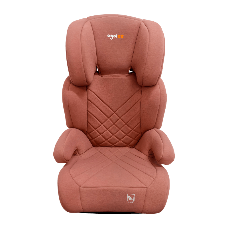 OG301 với ghế xe isofix, ghế xe 2 3, có thể gập lại, màu hồng với dập nổi