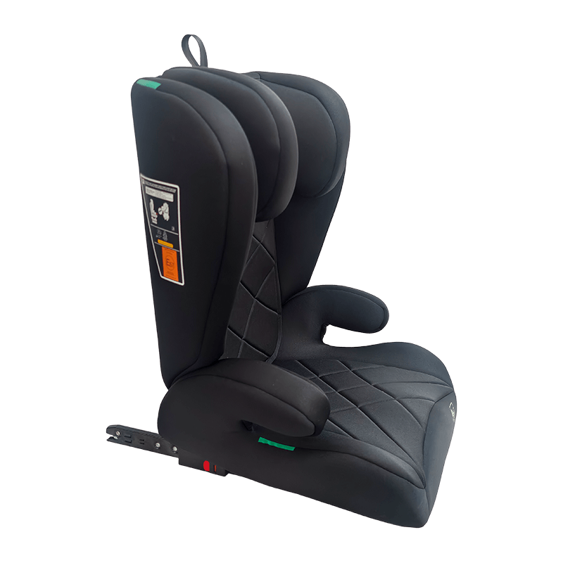 OG303B với ghế xe isofix, ghế xe 2 3, có thể gập lại, màu đen với dập nổi